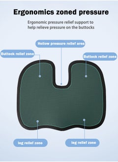 EqiEch 3D Mesh Covering Breathable Ergonomic Gel Enhanced Seat Memory Foam Black Cushion Is Ideal For Relieving Sciatica  - Image 5