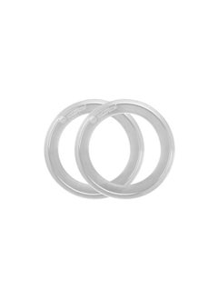 Silverette SILVERETTE The Original Silver Nursing Cups, Nipple Covers for Breastfeeding with O-Feel Silicone Rings, XL  - Image 4