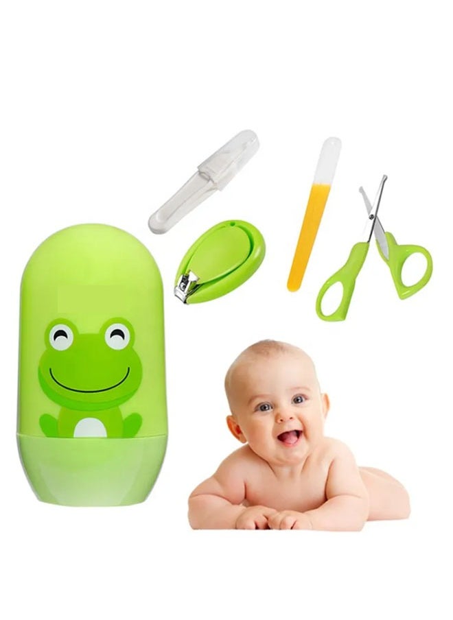 ZCM-HAPPY 4-Piece Baby Manicure Set with Adorable Frog Design  - Image 1