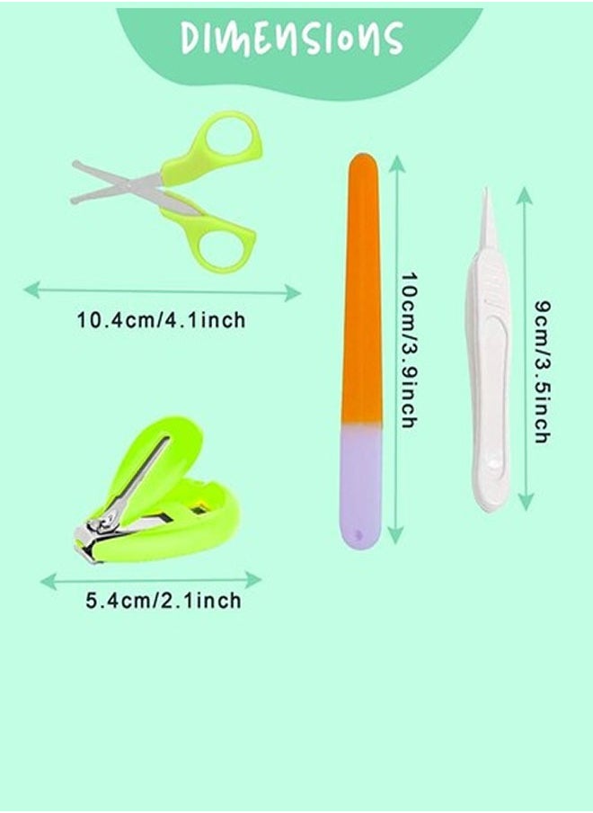 ZCM-HAPPY 4-Piece Baby Manicure Set with Adorable Frog Design  - Image 2