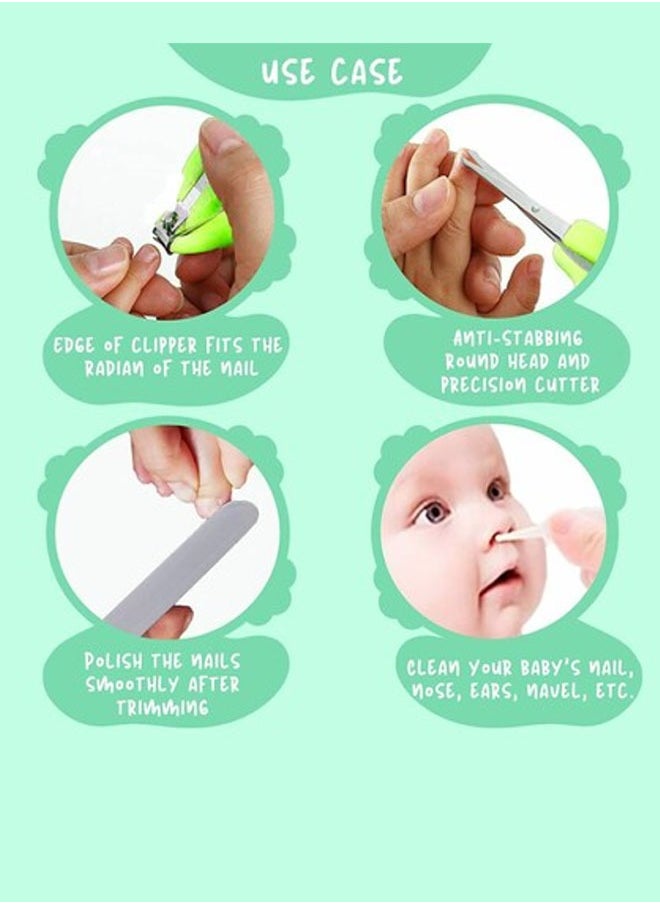 ZCM-HAPPY 4-Piece Baby Manicure Set with Adorable Frog Design  - Image 3
