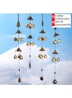 Generic Colorful Box Windmill Wood House Wind Chimes Decor Gift B08 double-layer wind chimes 