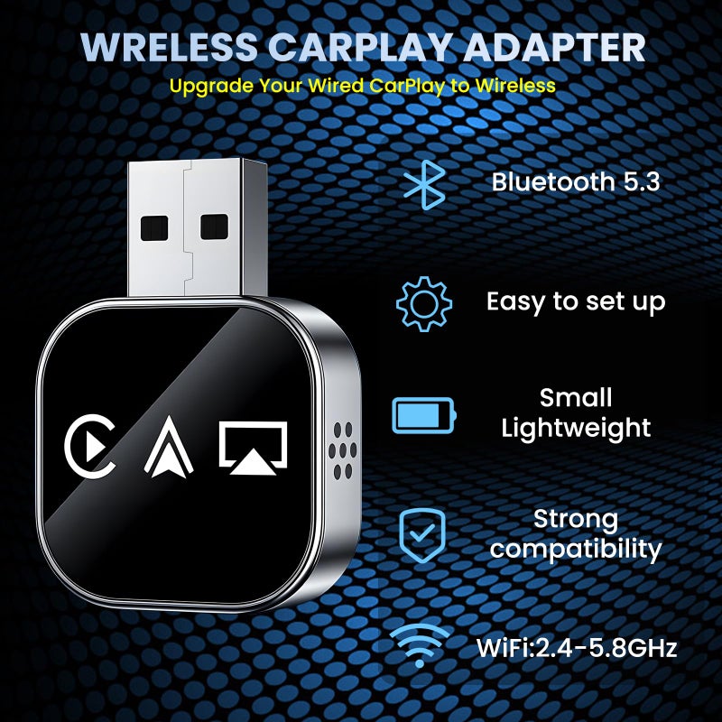 VOOYVEX Wireless Carplay Adapter Screen Mirroring Adapter for Car Mirror Phone to Car Screen 2026 Auto Linker Pro 3 in 1 Bluetooth USB Apple Carplay and Android Auto Watch Tv Airplay Smart Box - Image 2