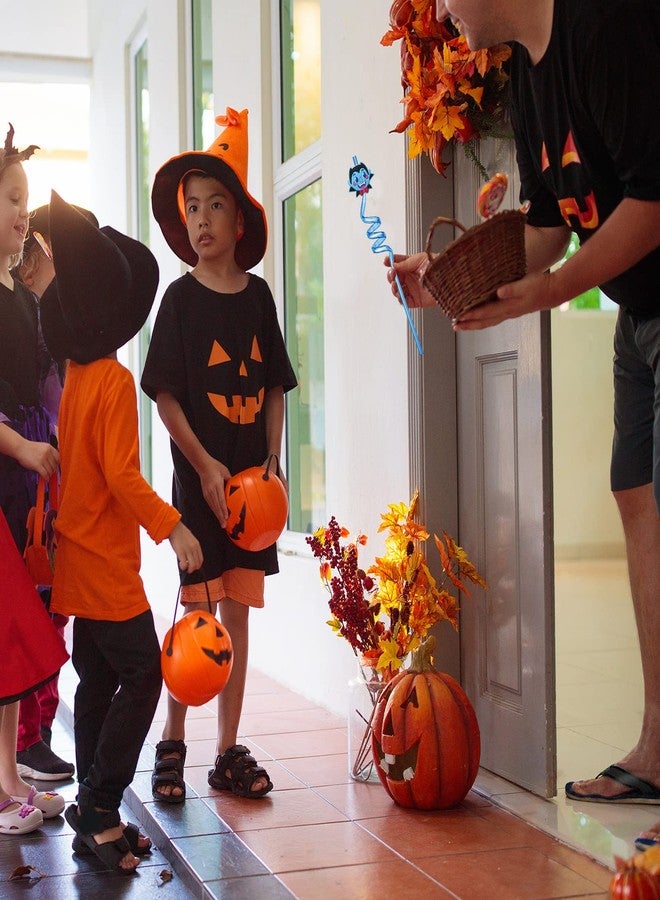 Capoda 24 Pcs Halloween Party Favors Straws Reusable Plastic Crazy Straws Bats Pumpkin Cat Ghost with 2 Cleaning Brush for Kids Supplies Birthday Decoration, 8 Styles - Image 5