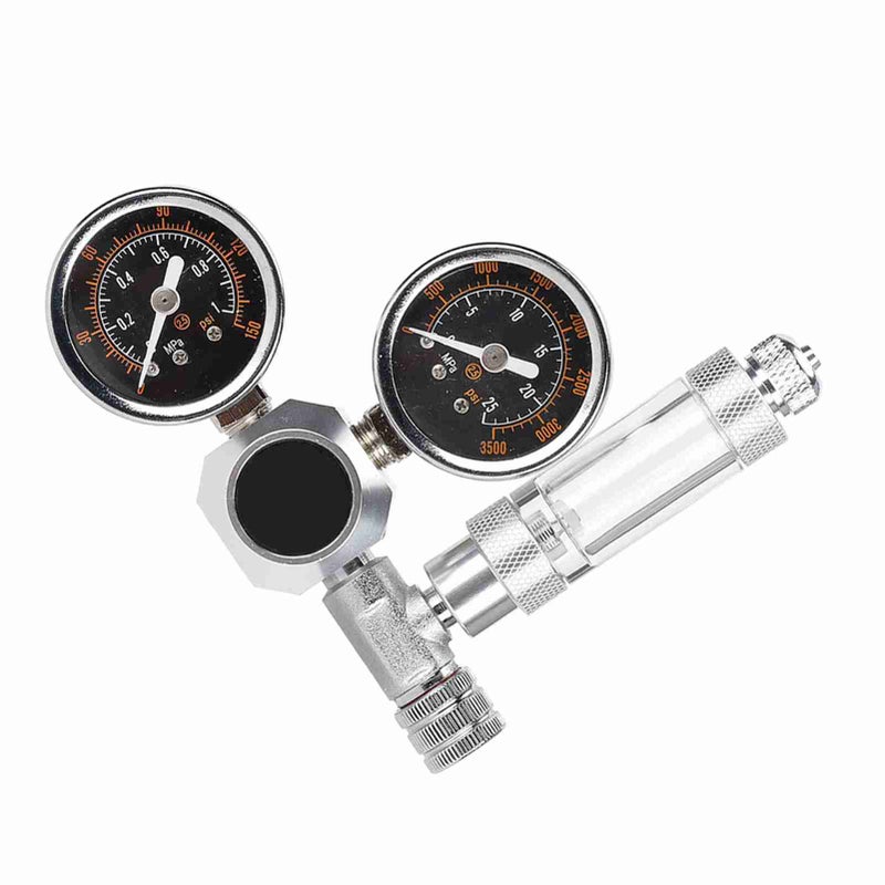 CO2 Regulator Aquarium Dual Gauge Display with Bubble Counter and Check Valve(G5/8) - Image 1
