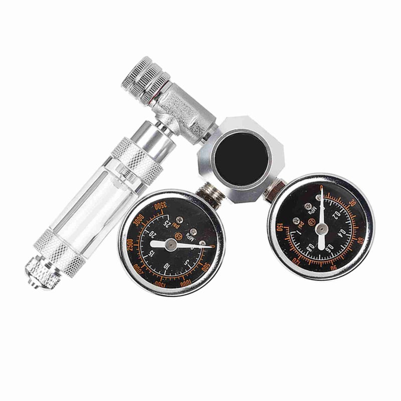 CO2 Regulator Aquarium Dual Gauge Display with Bubble Counter and Check Valve(G5/8) - Image 3