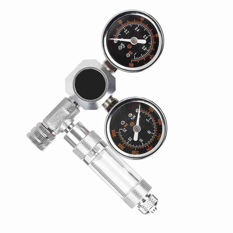 CO2 Regulator Aquarium Dual Gauge Display with Bubble Counter and Check Valve(G5/8) - Image 2