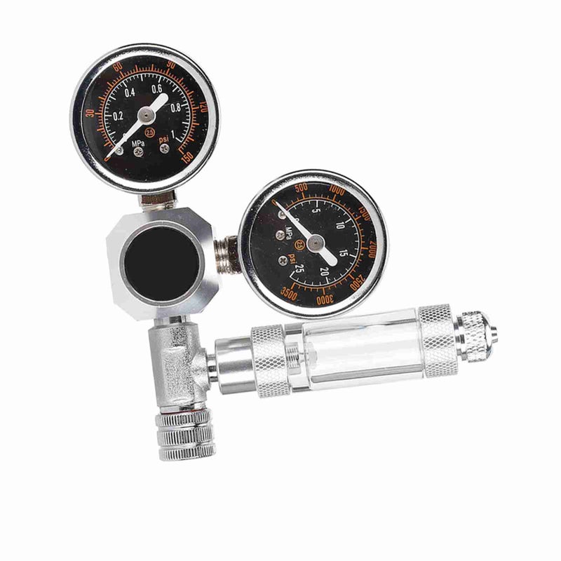CO2 Regulator Aquarium Dual Gauge Display with Bubble Counter and Check Valve(G5/8) - Image 4