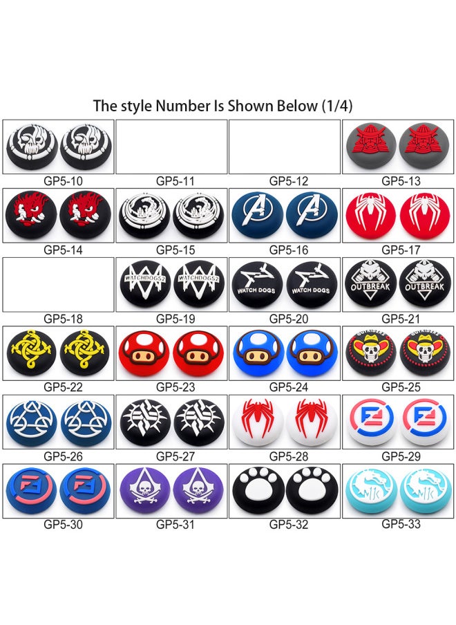 Generic - Spot PS4 Rocker Cap PS5 Silicone Cap XBOXONE Gamepad Button Cap 3D Silicone Protective Cap-Product Color:GP5-218-010 Shooting Head - Image 1