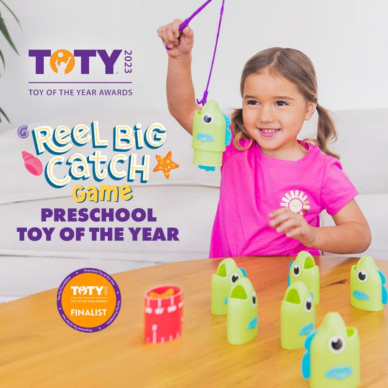 Educational Insights Reel Big Catch Game - Preschool Math Games for 4 Year Olds, Who Can Catch the Longest Fish Game, Kindergarten Learning Activities, Fishing and Counting Games for Kids Ages 3-5 - Image 2