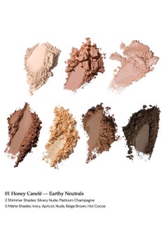 Flower Knows Strawberry Cupid All-in-One Makeup Palette – Versatile Shades for Eyes Cheeks And Face Blendable & Long-Lasting (01 Honey Canele)  - Image 3