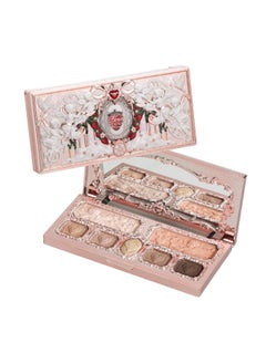 Flower Knows Strawberry Cupid All-in-One Makeup Palette – Versatile Shades for Eyes Cheeks And Face Blendable & Long-Lasting (01 Honey Canele)  - Image 1