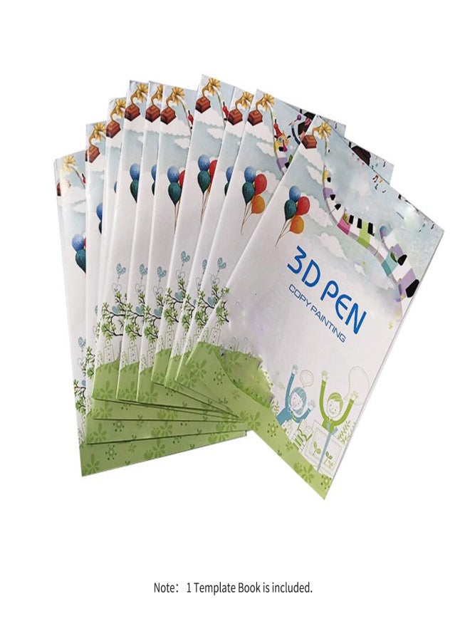 3D Pen Template Book For 3D Printing Pen Drawing Stencils 40 Drawing Pattern With a Transparent Template For Children DIY - Image 2