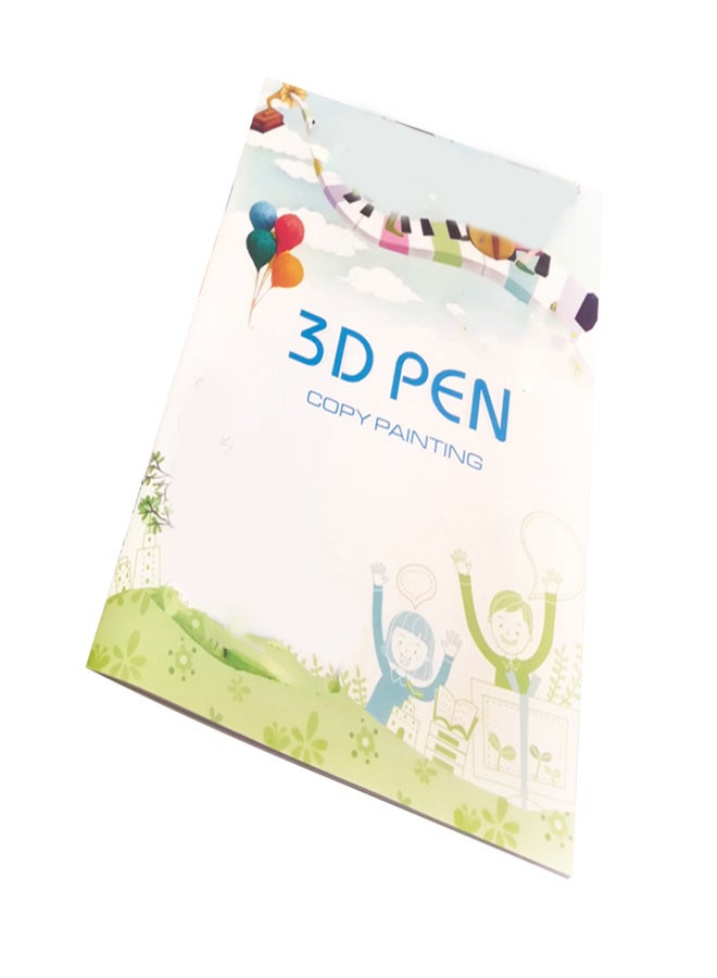 3D Pen Template Book For 3D Printing Pen Drawing Stencils 40 Drawing Pattern With a Transparent Template For Children DIY - Image 1