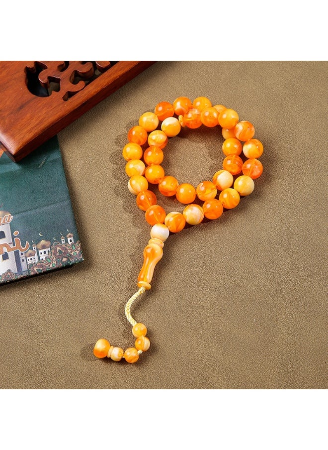 NIBEMINENT 33 Muslim Prayer Beads Red/12mm 