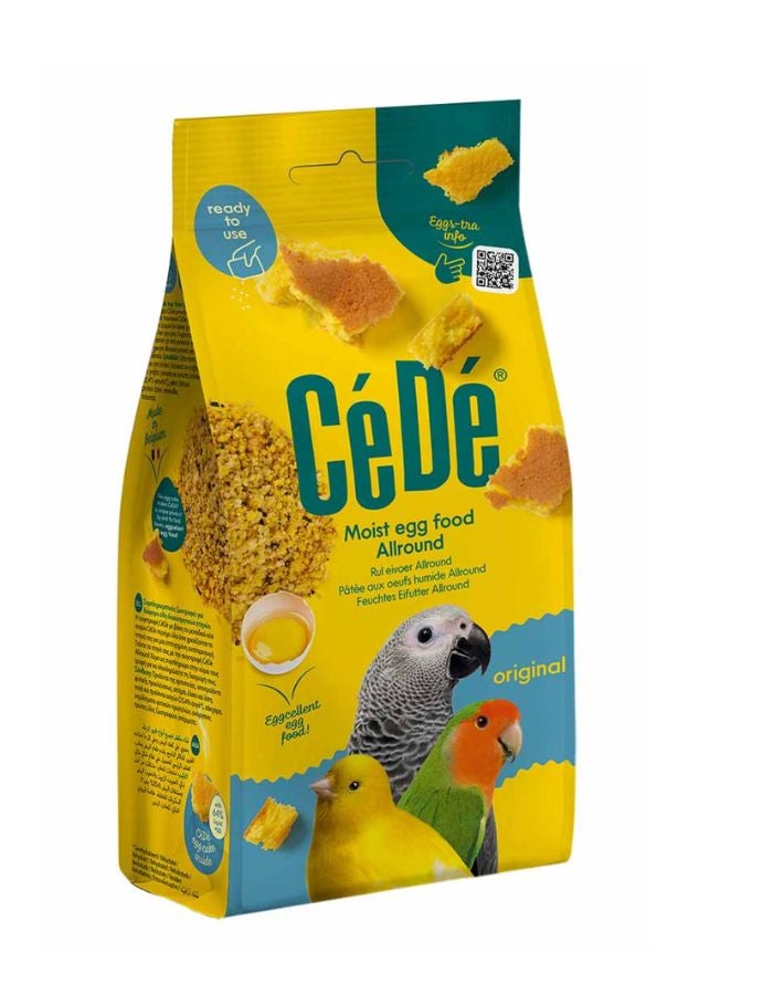 CeDe CéDé Moist Egg Food Allround – 200g Ready-to-Use Feed for Ornamental Birds - Image 1