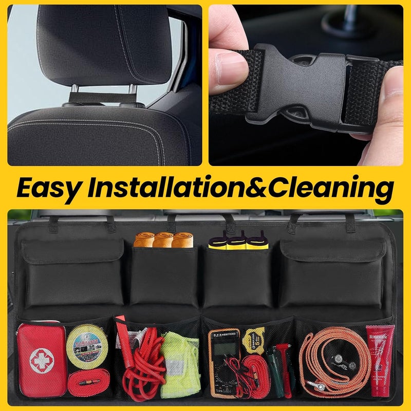 Snuopfy Car Trunk Organizer, Backseat Hanging Organizer with 8 Large Storage Bag Super Capacity -Trunk Organizer for SUV,Truck,Van -Your Space Saving Expert - Image 5