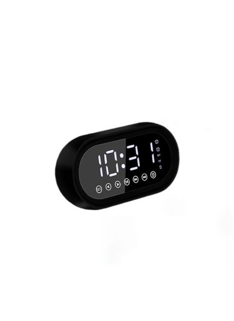Alarm Clocks,Smart Light LED Alarm Clock, withBluetooth,TF Card, FM Radio Function,Clock Broadcast,Alarm Volume and Dual Alarms for Bedroom, Bedside, Living Room, Office, 12/24Hr,USB (Black)
