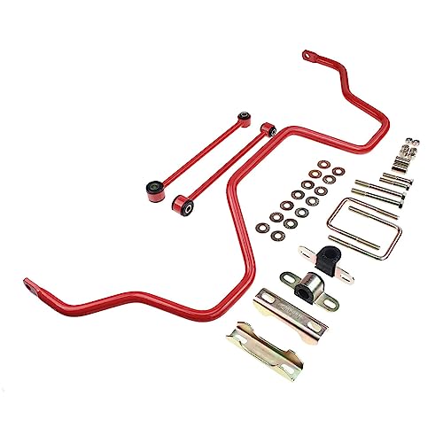A-Premium Rear Suspension Red Steel Stabilizer Bar Link Kit, with Sway Bar End Link & Bracket & Mounting Hardware, Compatible with Toyota Tundra 2007-2021, Replace # PTR11-34070, PTR1134070 - Image 5