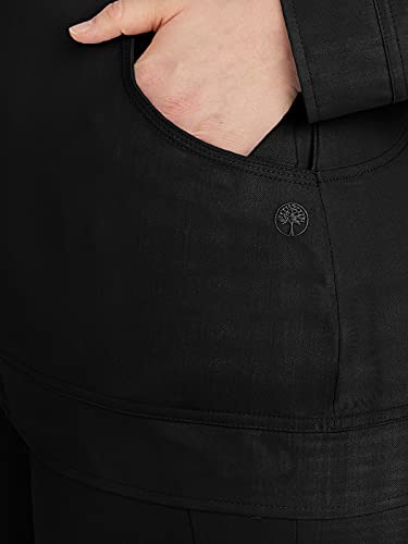 Healing Hands Women's Scrub Jacket, Zip-Up Front with 2-Way Stretch Comfort & Big Kangaroo Pockets Plus Size 5038, XX-Large, Black - Image 4