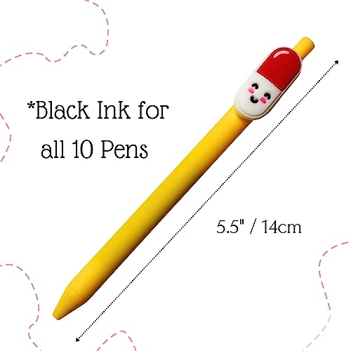 YJ PREMIUMS 10 PC Nurse Pens | Funny Best Cute Nurses Pen Set Accessories for Work, Nursing Student, Medical Assistant, NICU, ER, ICU; Must haves Gifts, Essentials, Nurses Week Bulk, Appreciation Gift - Image 4