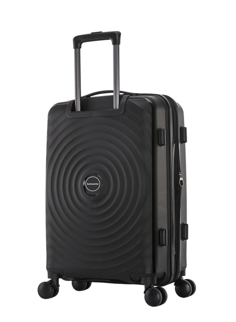Expandable travel bag, size 28 inches, equipped with a TSA lock, steel structure and swivel wheels, black color Shock resistant, suitable for airports  - Image 1
