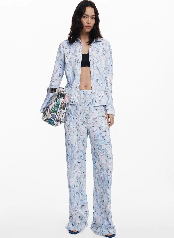 DESIGUAL Pleated Long Pants