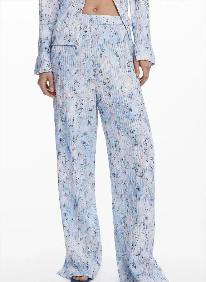 DESIGUAL Pleated Long Pants