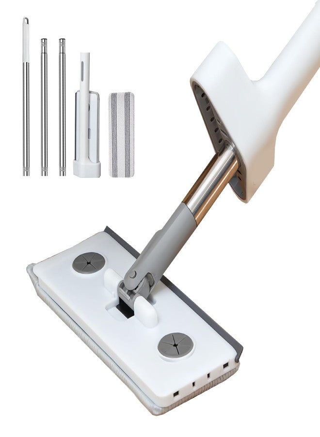 Xifando Small mop - Kids Sized Flat Sweeper with dehydrated Plastic Splint and Scraper, no Hand wash Needed - Image 1
