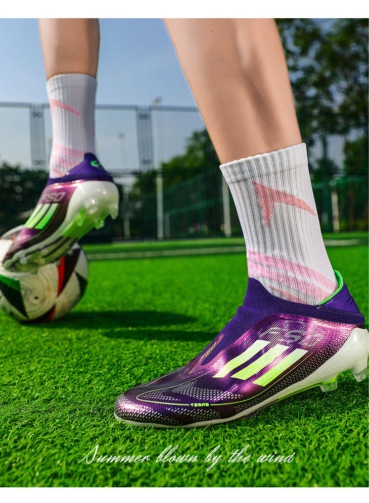 SKT Shiketro Laceless Football Shoes For Men And Women, Youth, Broken Nails, Long Nails, Competition Training Shoes, Portable And Non-Slip Outdoor Sports Shoes - Image 3