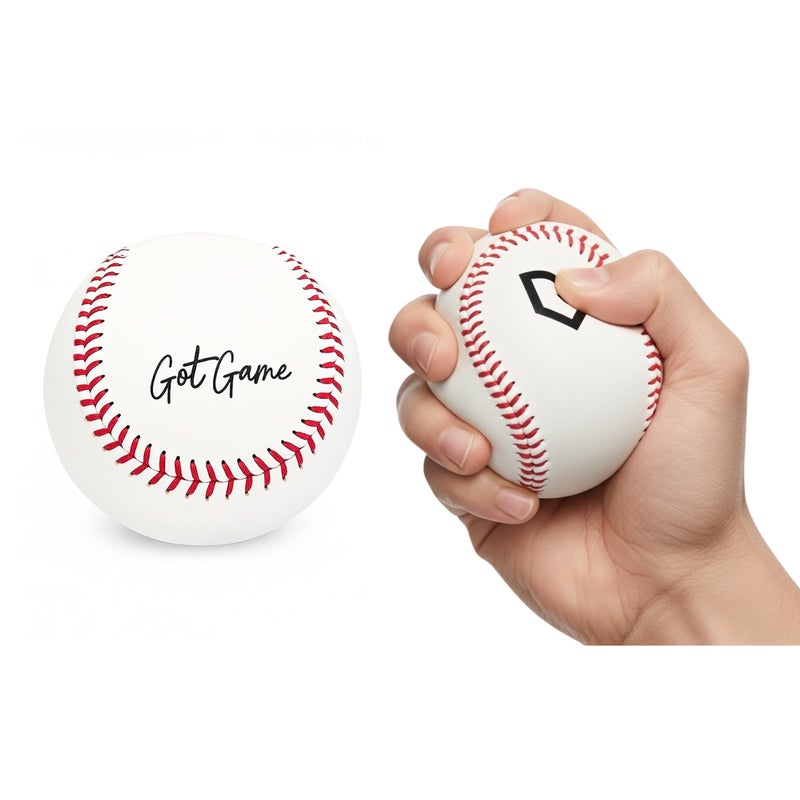 Got Game Soft Hand Stitched Indoor/Outdoor Baseball - Realistic Safety Practice Ball - Baseball Gift  Thowing  Fielding Practice (1) - Image 1
