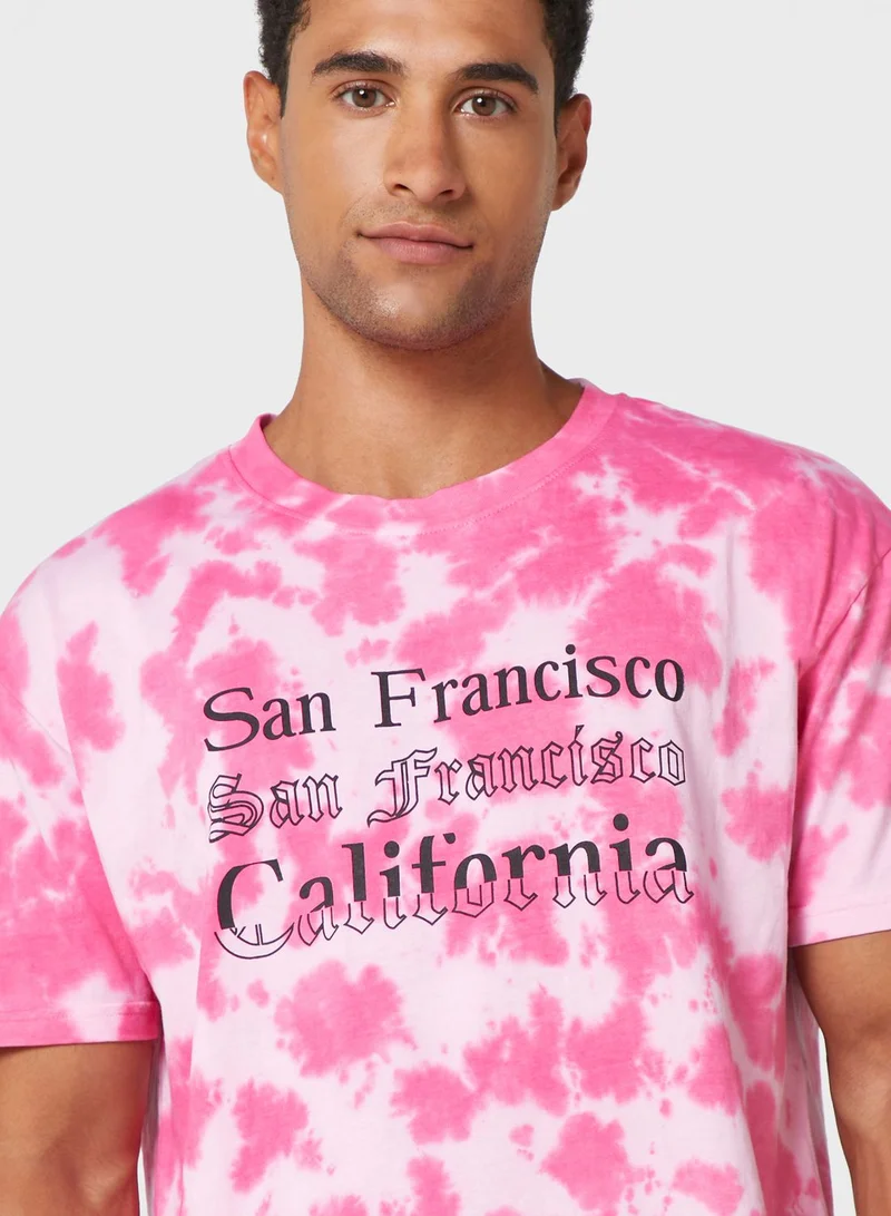 سفنتي فايف Tie Dye T Shirt