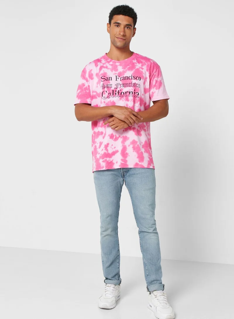 سفنتي فايف Tie Dye T Shirt