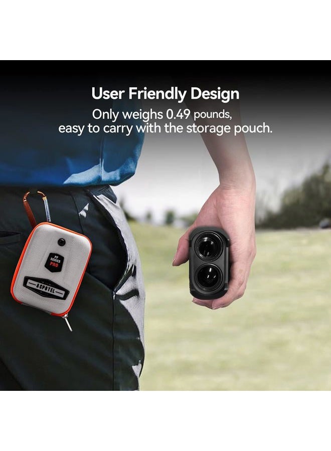 ACPOTEL Laser Range Finder - LCD Display Screen Range Finder for Hunter 6X Magnification 750 Yards Golf Rangefinder, Slope ON/Off, Flag-Lock/Scan Distance Measuring Speed Measurement - Image 3