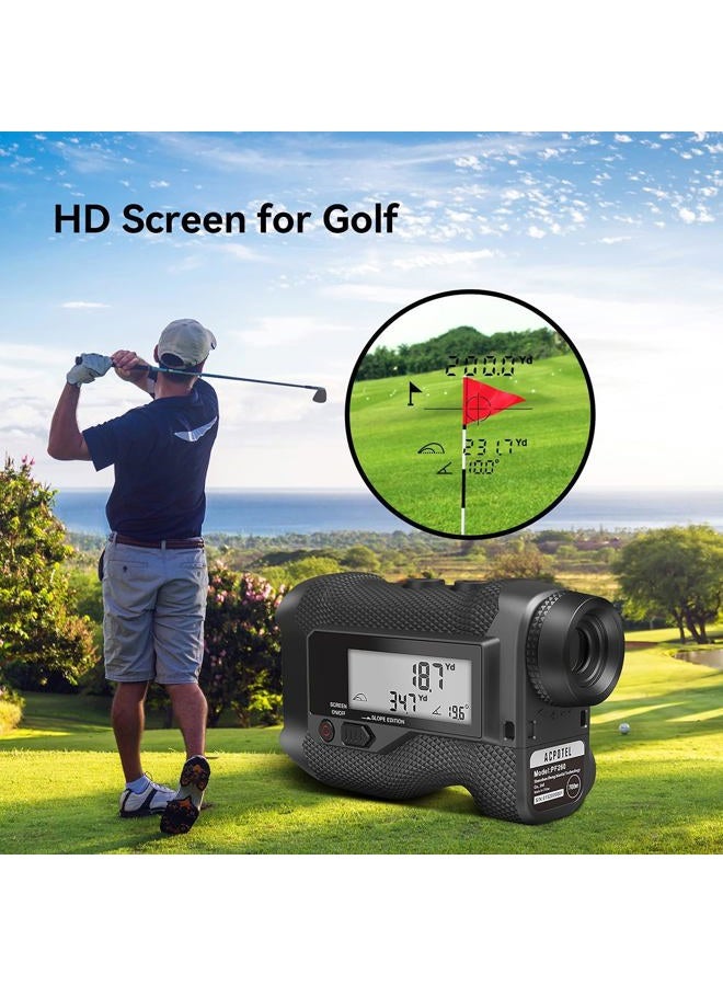 ACPOTEL Laser Range Finder - LCD Display Screen Range Finder for Hunter 6X Magnification 750 Yards Golf Rangefinder, Slope ON/Off, Flag-Lock/Scan Distance Measuring Speed Measurement - Image 5