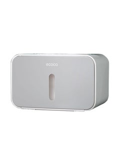 Wall Mounted Paper Roll Box Grey 21.5x14x14centimeter