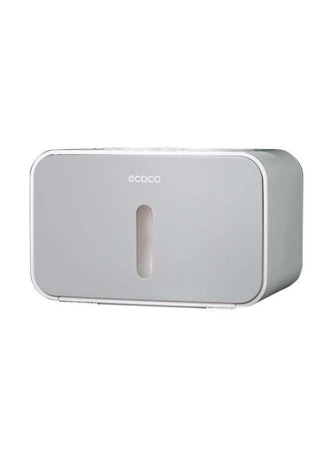 NIBEMINENT - Wall Mounted Paper Roll Box Grey 21.5x14x14centimeter - Image 1