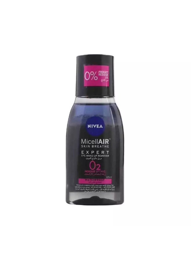Nivea Micellair Skin Breathe Expert Eye Make-up Remover Waterproof- 125ml - Image 1