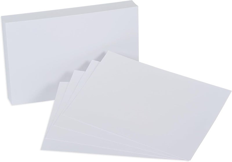 FIS Record/Index Cards, 2 Side Plain, Size 5X3"(12.7x7.62cm) 180gsm, 100 Sheets, Color White-FSIC53-180PWH - Image 4