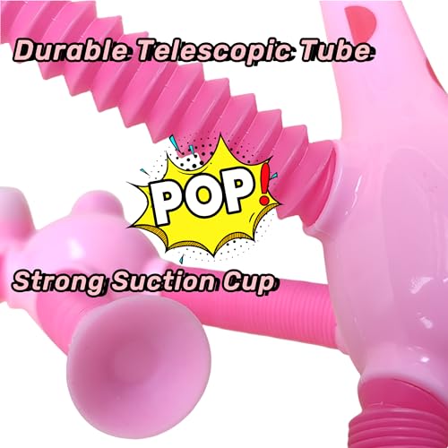 Nbguigdstr 12 Pcs Telescopic Suction Cup Giraffe ToySucker Pop Tube Fidget Sensory Toys Party Favors For Kids Toddler Age 3 4 5 6 7 8 9Valentine Day Birthday Return Gifts Goodie Bag Stuffers Classroom Prizes - Image 5