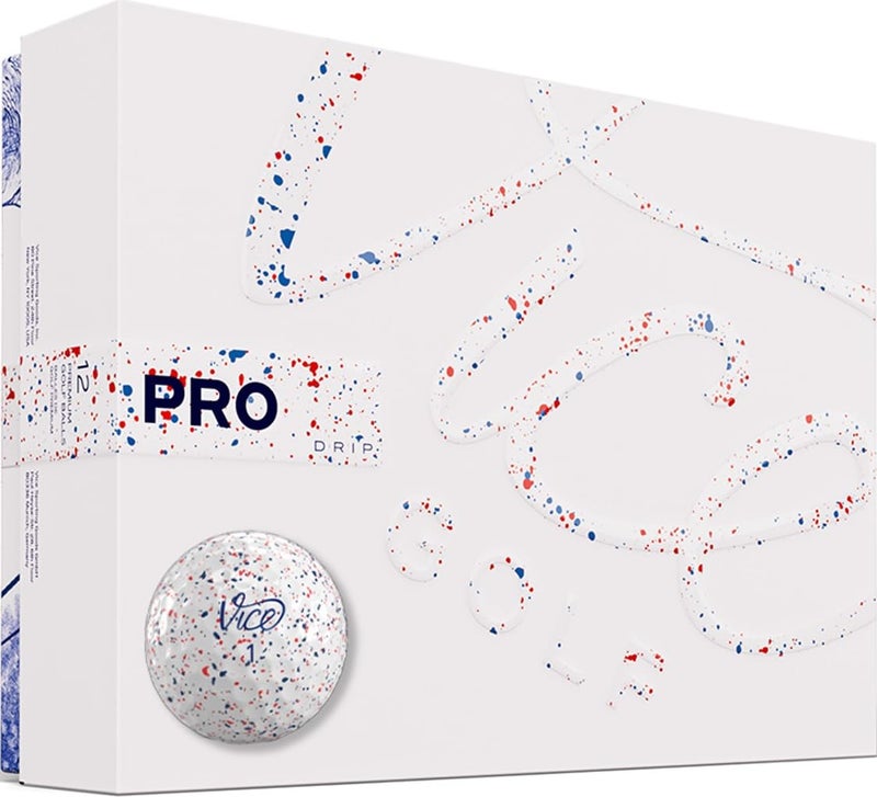 VICE Pro Drip Version Golf Balls RedBlue Drip