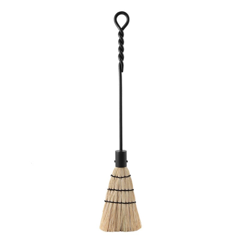 Minuteman International Minuteman International Rope Handle Single Brush Fireplace Tool Standard Black 