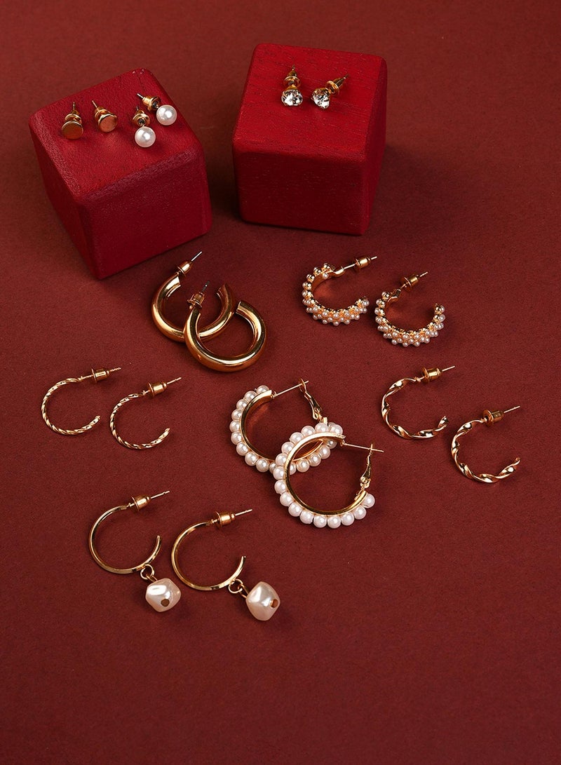 SOHI Contemporary Artificial Stud Earring Jewellery - Image 2