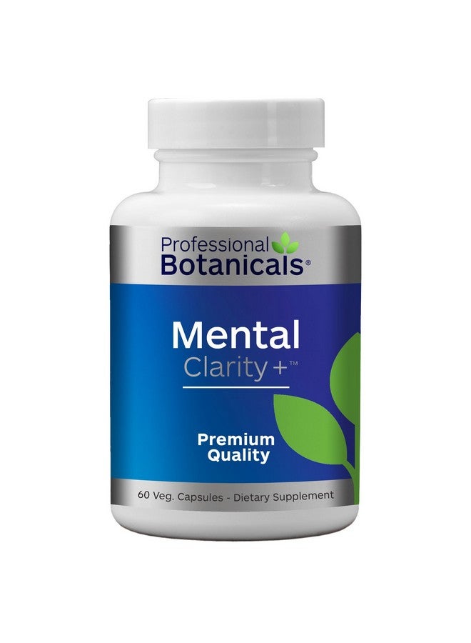 Professional Botanicals Mental Clarity, Brain Supplement for Focus, Energy, Memory & Clarity - 60 Vegetarian Capsules