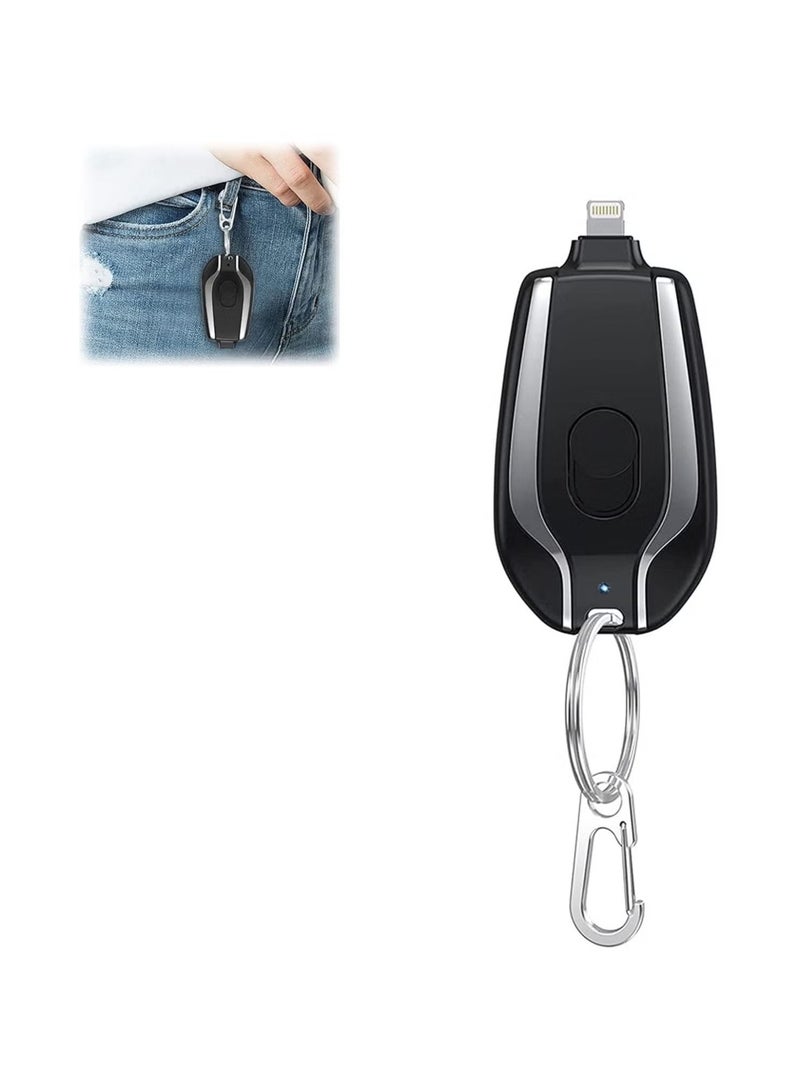 Raxoom Lightning Solar Power Bank 1500mAh Power Emergency Pod, Keychain Portable Charger for Suitable for iPhone14/13 iWatch wireless Ultra-Compact Fast Charging Power Bank Key Ring Cell Charger  - Image 1
