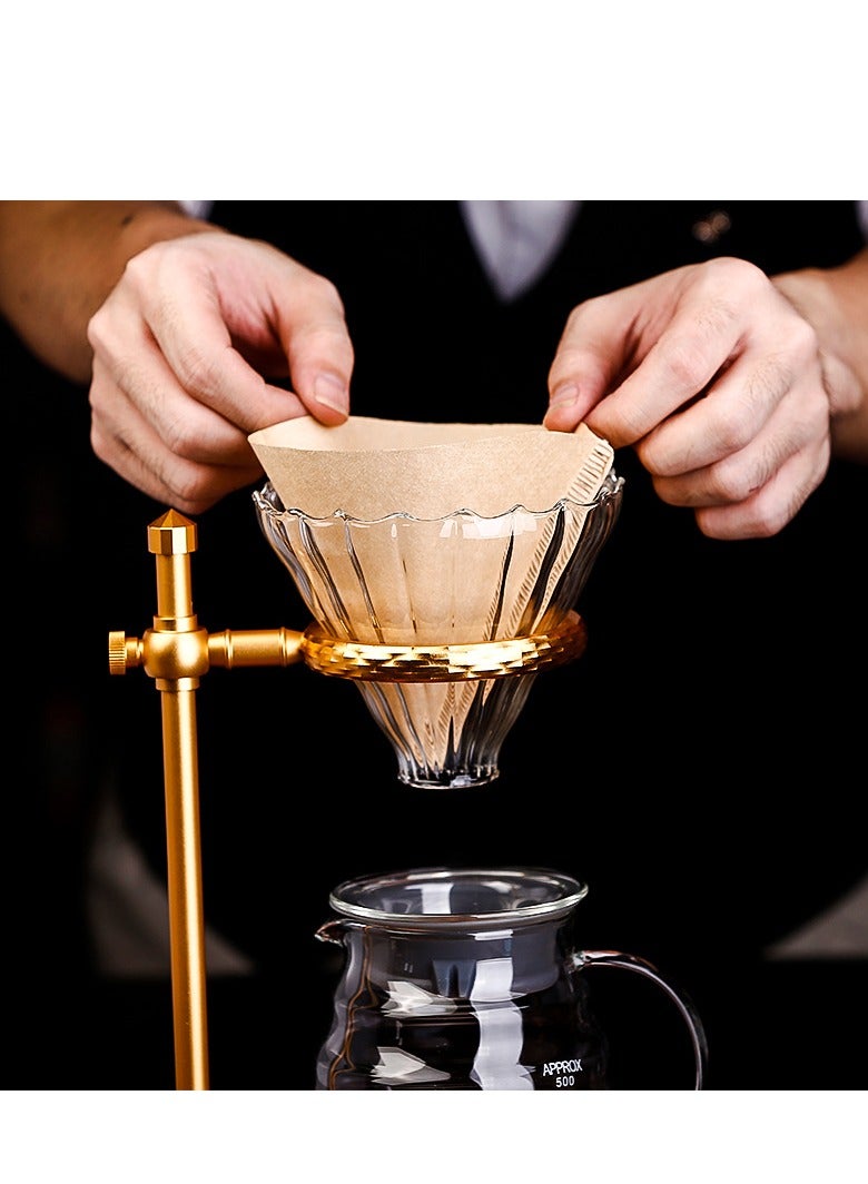 general Coffee Maker Set Filter Espresso Drip Funnel Coffee Holder Tools For Home And Kitchen Accessories Set Of 4 - Image 3