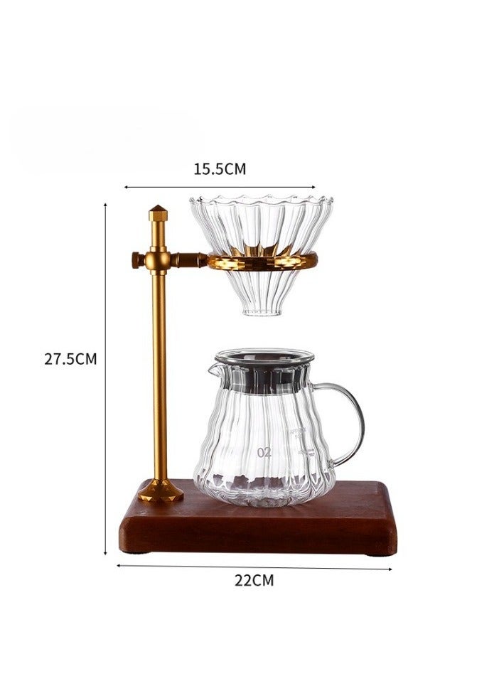 general Coffee Maker Set Filter Espresso Drip Funnel Coffee Holder Tools For Home And Kitchen Accessories Set Of 4 - Image 5