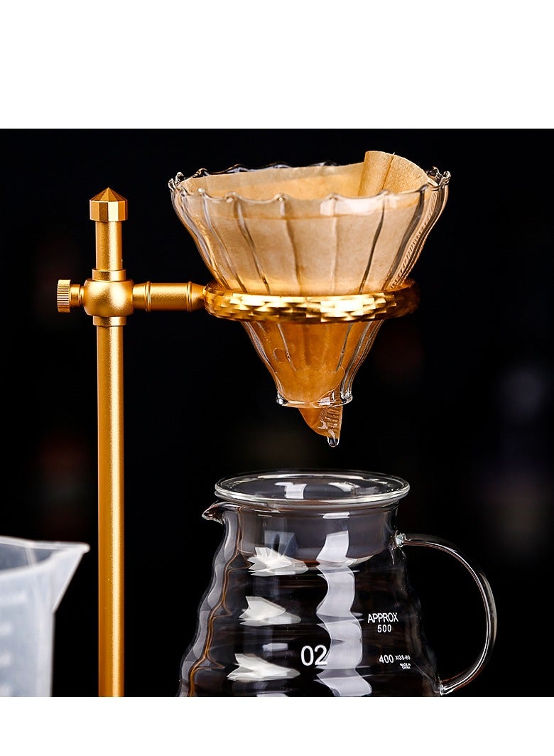 general Coffee Maker Set Filter Espresso Drip Funnel Coffee Holder Tools For Home And Kitchen Accessories Set Of 4 - Image 4