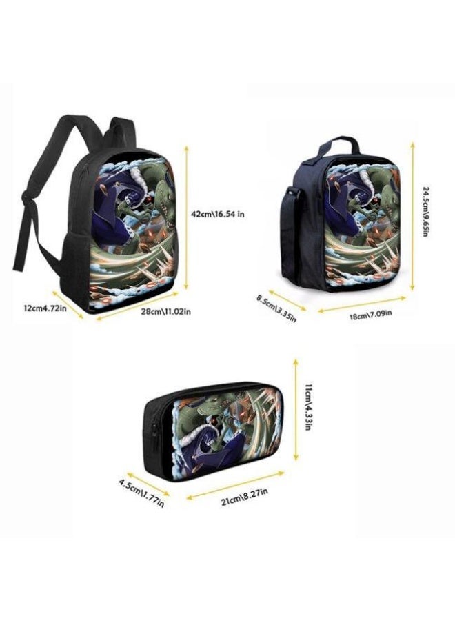 عام أحدث نموذج عالمي من الكرتون طباعة ثلاثة قطعة حقيبة مجموعة ( الطلاب ، الأطفال ، الأصدقاء ، نزهة ، تسلق الجبال ، الخ . ) - Image 3