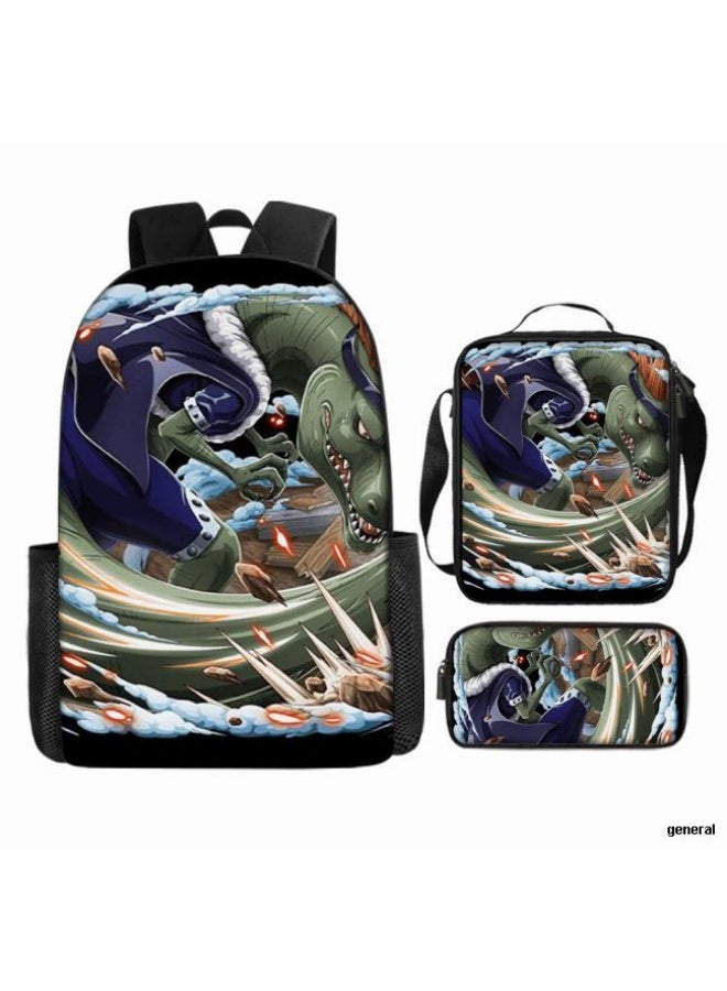 عام أحدث نموذج عالمي من الكرتون طباعة ثلاثة قطعة حقيبة مجموعة ( الطلاب ، الأطفال ، الأصدقاء ، نزهة ، تسلق الجبال ، الخ . ) - Image 1